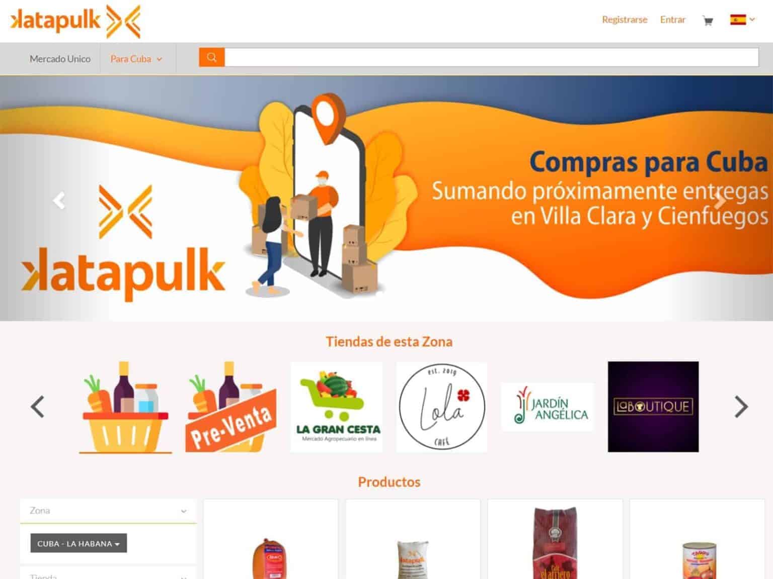 Katapulk La Tienda de Compras para Cuba
