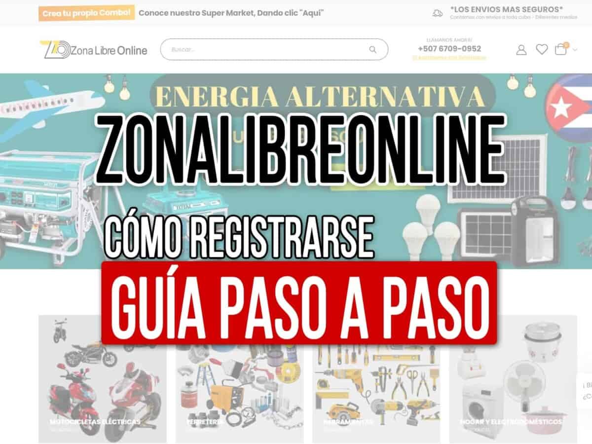 como registrarse en tienda zona libre online