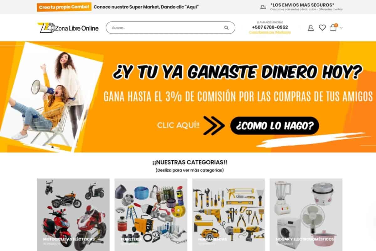 tienda zona libre online