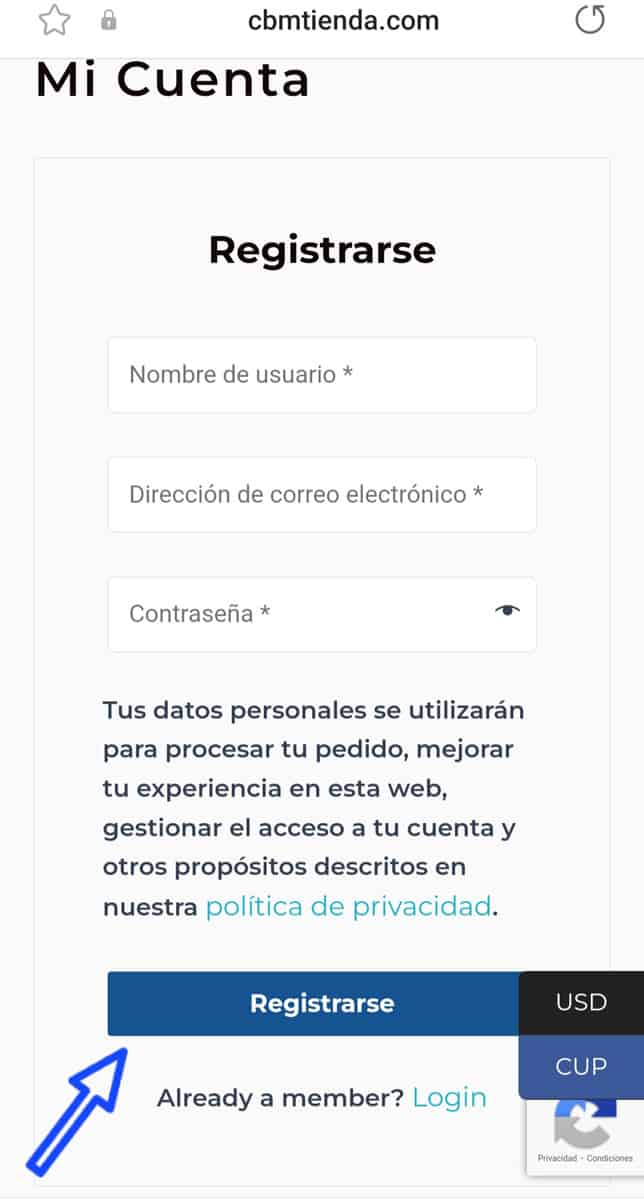 registrarse cubamodela