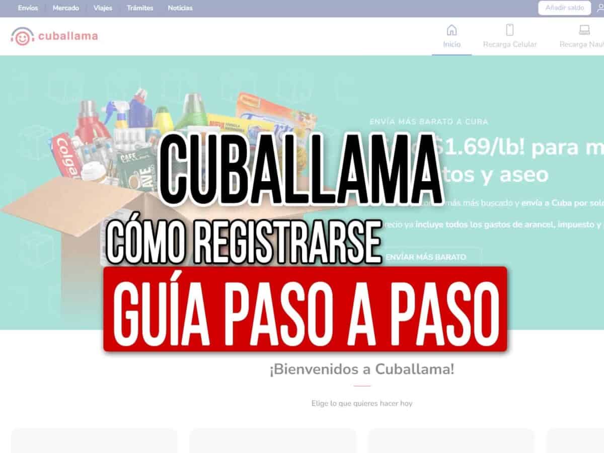 como registrarse en cuballama