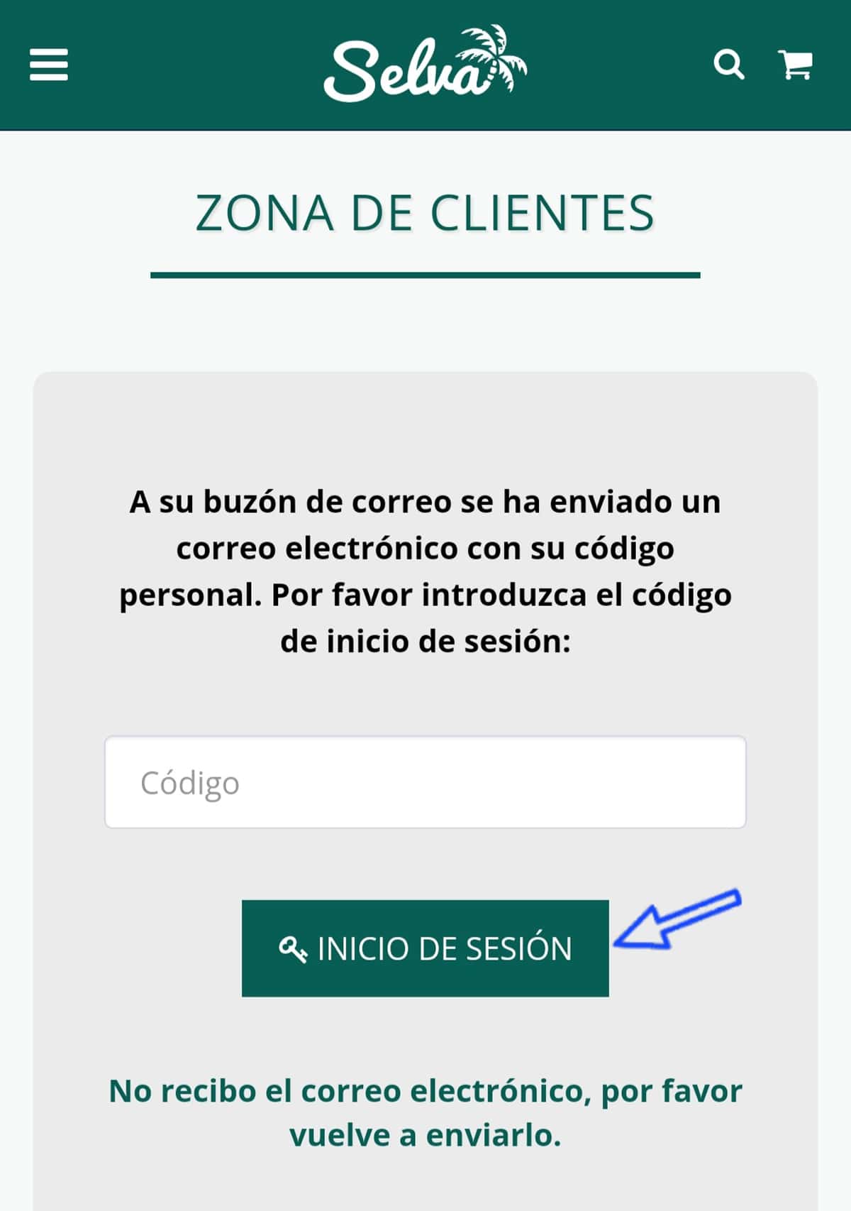 Introducir Código para Inicio de Sección