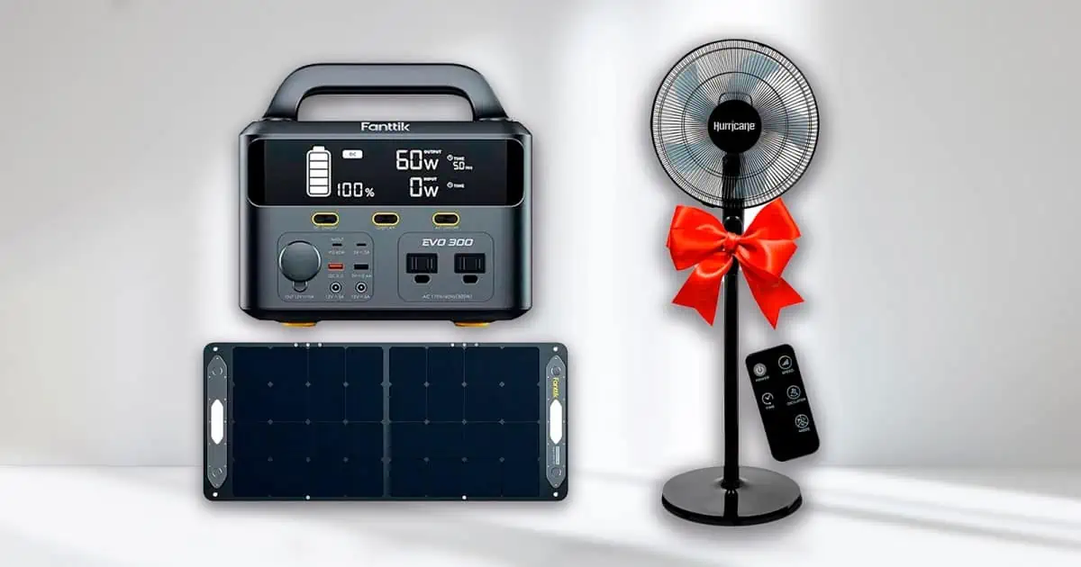 3 ×1! Oferta Exclusiva: Kit Estación de energía 300W y Panel Solar 100W Fanttik + Ventilador 16" con Descuento y Envío a Cuba
